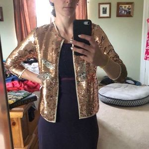 Gold sequin cover